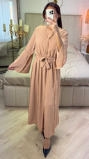 2pcs Set Dress Golden Seam Details 2025