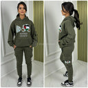 Palestinian Lives Matter – Kapuzenpullover mit Teddy-Stickerei, Cargo-Trainingsanzug