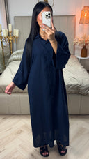 Oversized Button-Down Maxi Dress Viscose