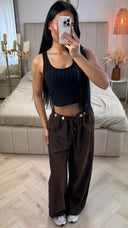 Wijde Broek met Kralendetail – Viscoseblend