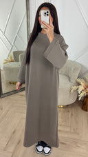 Maxi Sweater Dress met Rechte Pasvorm