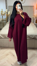 Maxi Sweater Dress met Rechte Pasvorm