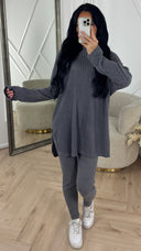 PRE ORDER Teddy Rib Two-Piece Set met Comfort Fit WORDT 07-11 VERZONDEN