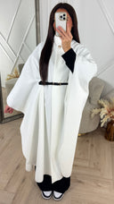Luxe Cape Coat met TailleCeintuur