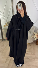 Luxe Cape Coat met TailleCeintuur