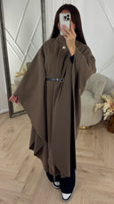 Luxe Cape Coat met TailleCeintuur
