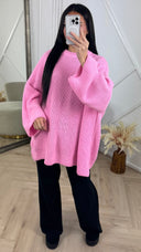 Oversized Gebreide Knit Trui