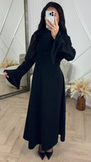 Elegante Abaya Maxi Jurk met Strikdetail