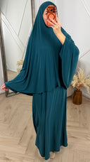 Jersey Khimar Abaya Set – 2 Delig
