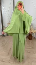 Jersey Khimar Abaya Set – 2 Delig