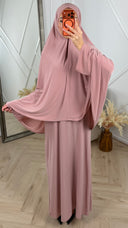 Jersey Khimar Abaya Set – 2 Delig