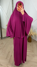 Jersey Khimar Abaya Set – 2 Delig