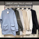 Hoodie Dress Double Puff Pockets