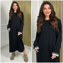 Knitwear Maxi Dress Stripe Details 15961