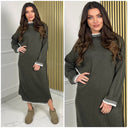 Knitwear Maxi Dress Stripe Details 15961