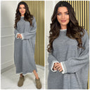 Knitwear Maxi Dress Stripe Details 15961