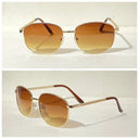 Goldene Sonnenbrille 100% UV-Schutz 2288