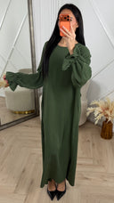 Ruffle Abaya Maxi