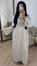 Minimal Maxi Jurk met Wijde Mouwen