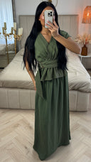 Overslag Set met Ceintuur – Viscoseblend