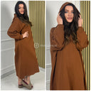 Hooded Thick Joggins Maxi Dress