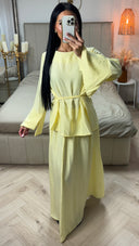 2-Delige Set met Viscoseblend Top en Maxi Rok