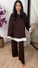 Tweedelige Set met Blouse-effect