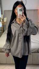 Blouse met Ruffle Mouwen – Katoen