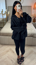 Blouse met Ruffle Mouwen – Katoen