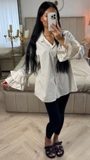 Blouse met Ruffle Mouwen – Katoen