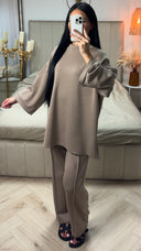 Oversized Two-Piece Set met Wijde Mouwen