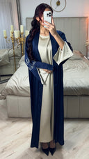 2pcs Kimono Split Sleeve Diamonds + Underdress