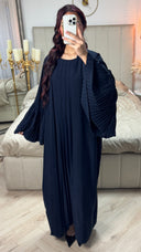 2pcs Kimono + Underdress Pleated Detail