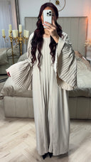 2pcs Kimono + Underdress Pleated Detail