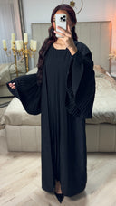 2pcs Kimono + Underdress Pleated Detail