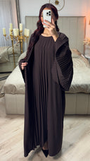 2pcs Kimono + Underdress Pleated Detail