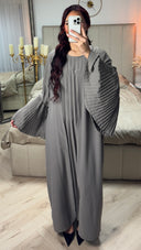 2pcs Kimono + Underdress Pleated Detail