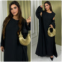 2-teiliges Set in Leinenoptik, ärmelloses Kleid + Kimono, Oversized