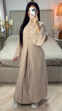 2pcs Linnenlook Set Button Tie Belt Kimono + Underdress