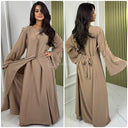 2pcs Set Dress Golden Seam Details