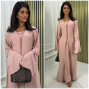 2-teiliges Set Kleid mit goldenen Nahtdetails