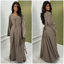 2-teiliges Set Kleid mit goldenen Nahtdetails