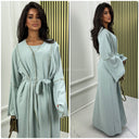 2-teiliges Set Kleid mit goldenen Nahtdetails
