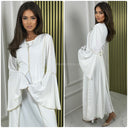 2pcs Set Dress Golden Seam Details