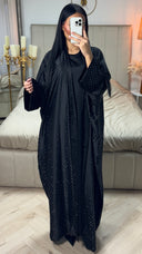 2pcs Set Glitter Kimono + Inside Tie Belt Underdress