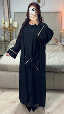 2pcs Set Kimono + Tie Belt Underdress Golden Details