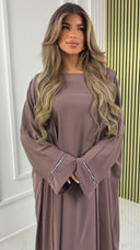 2pcs Set Kimono + Underdress Diamond Sleeve Detail