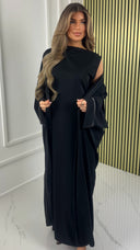 2pcs Set Kimono + Underdress Diamond Sleeve Detail