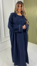 2pcs Set Kimono + Underdress Diamond Sleeve Detail