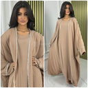 2pcs Silver Detail Kimono+Dress Oversized Made In Italy